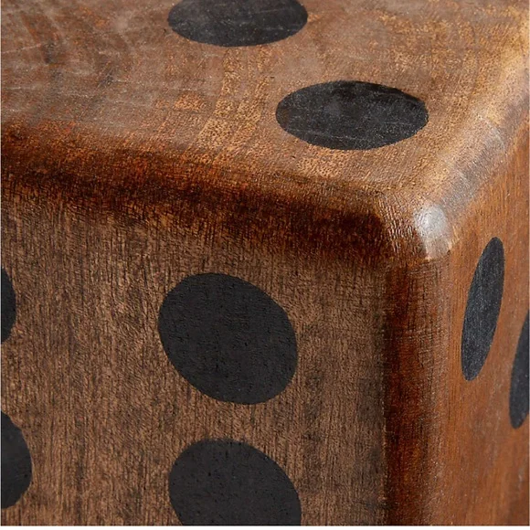 Crate&barrel Rustic Oversized Wooden Dice - Picture 16 of 16